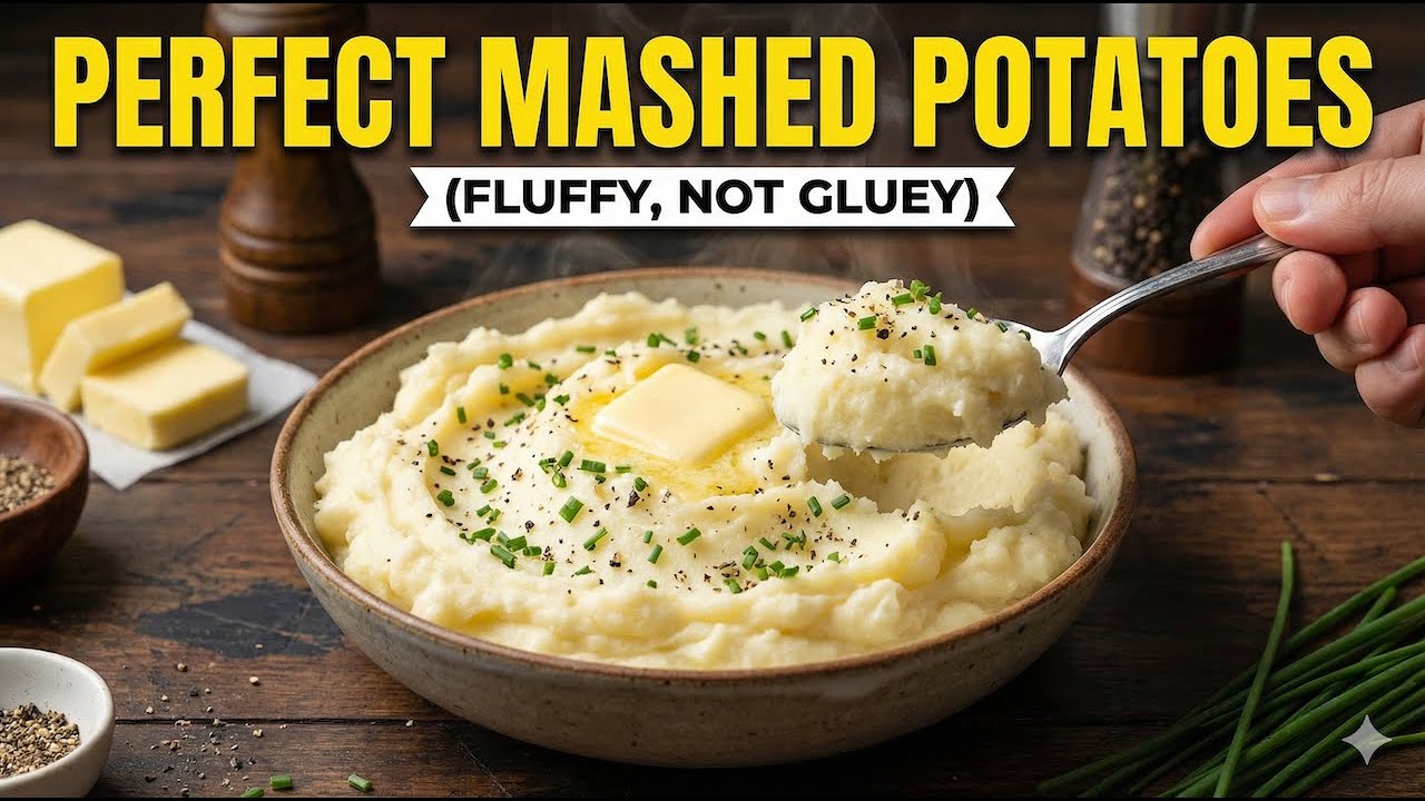 Perfect Mashed Potatoes (Fluffy, Not Gluey)