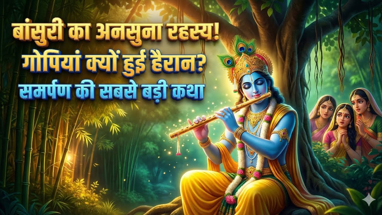 श्रीकृष्ण की बांसुरी का रहस्य: गोपियां भी क्यों करती थीं ईर्ष्या? @GauriRelatoLab 