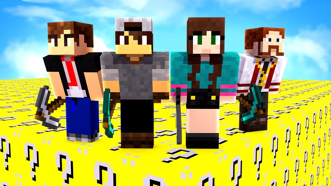 CUBÃO DE LUCKY BLOCK COM YOUTUBERS!