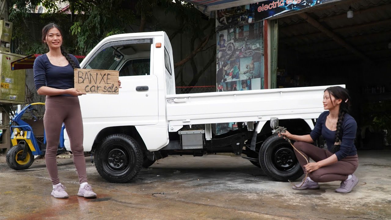 Girl's Challenge: Restore the original paint of a Suzuki (500kg) to like-new condition and sell it🛠