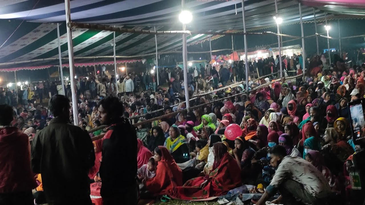 সরাসরি লাইভ মফিজের বেহুলা গান হাজারো দশর্কের আগমন সখিপুর