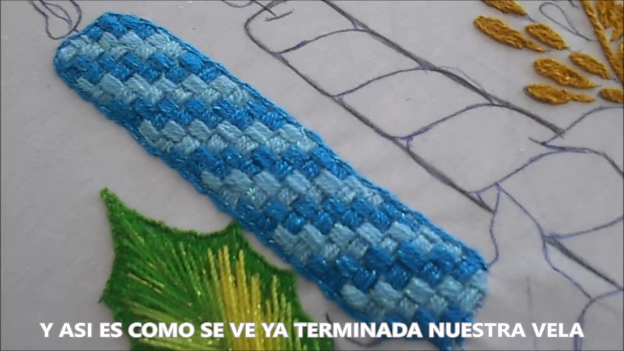PUNTADA DE VOLUMEN EN VELAS PASO A PASO  *BordandoConEstilo*