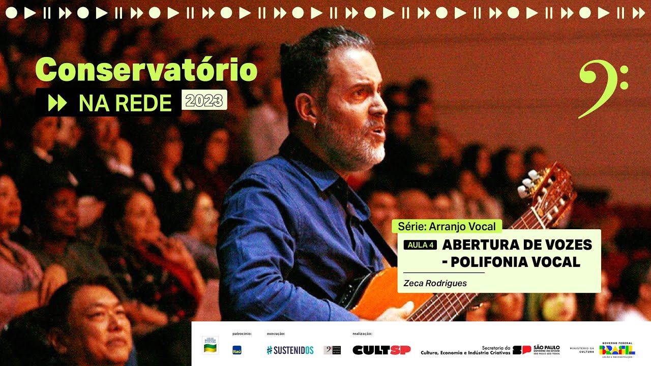 Arranjo vocal - AULA 4: Abertura de vozes - polifonia - Conservat&oacute;rio na Rede 2023