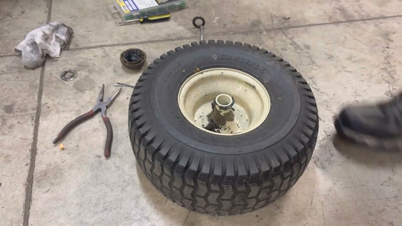 Cub cadet wheel bearing conversion