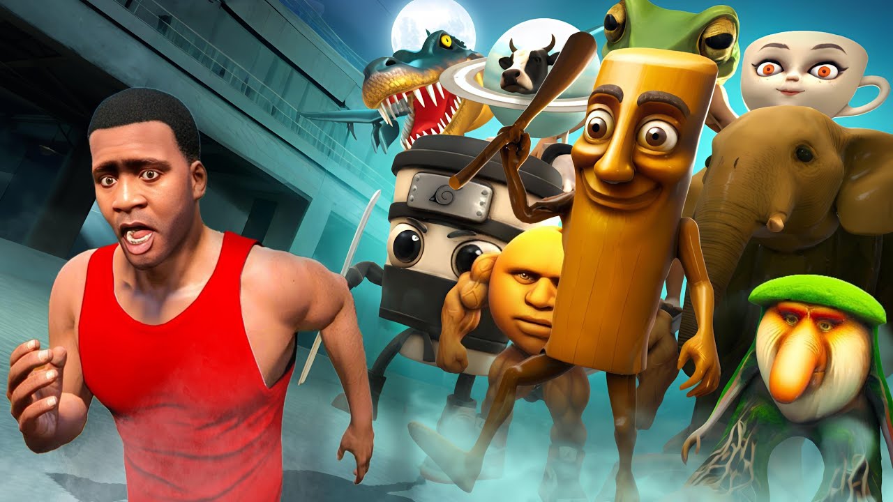 GTA 5 : TRALALERO TRALALA MONSTER Attack Shinchan & Franklin😱😭| Gta 5 tamil | Gta 5 mods