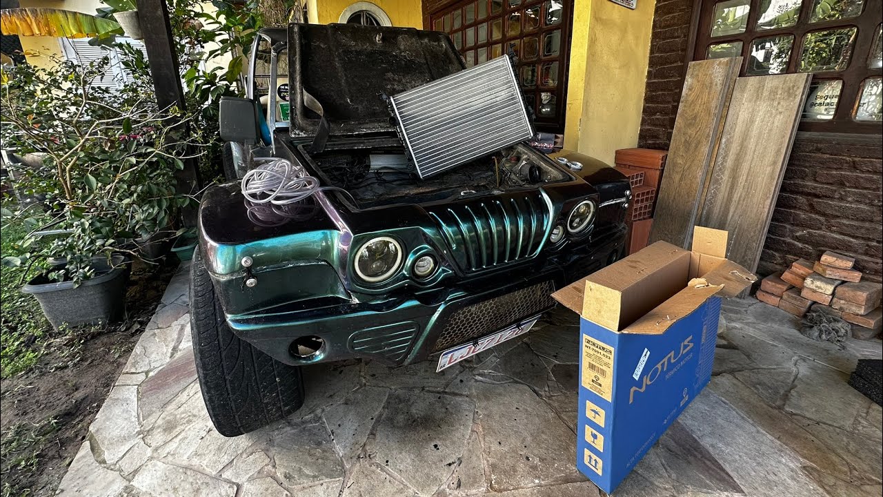 Trocando o Radiador Dianteiro do nosso Buggy Baby-Buggy Baby com radiador na frente 