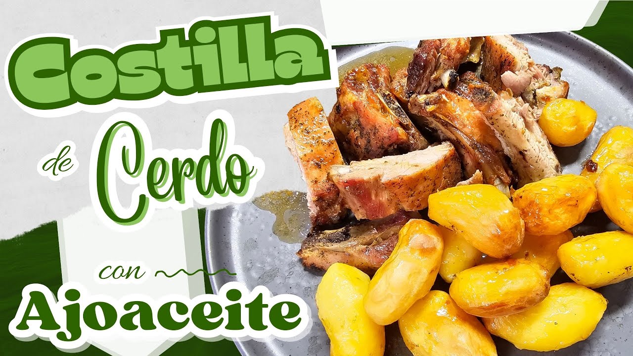 Costilla de Cerdo con Ajoaceite (Untamorros) | Asado a Media-Baja Temperatura