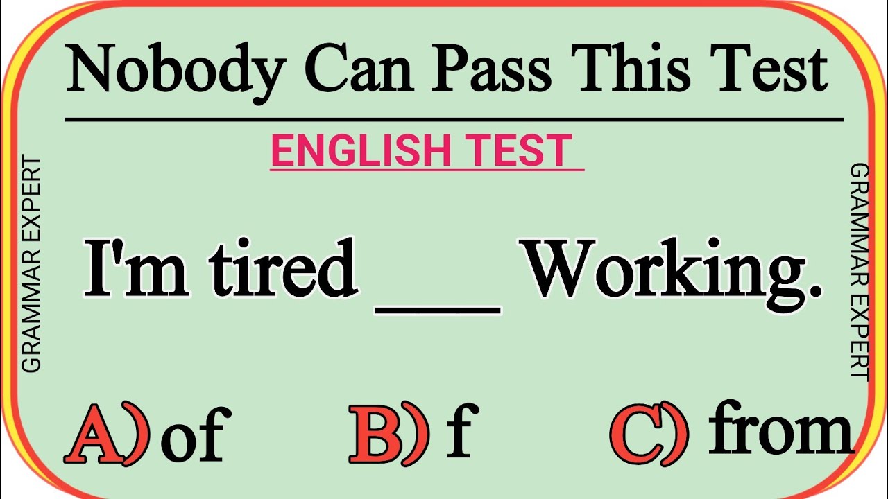 English Grammar Test Challenge 🧠 | 95% Students Fail This Quiz! Improve Your English Fast (2026)