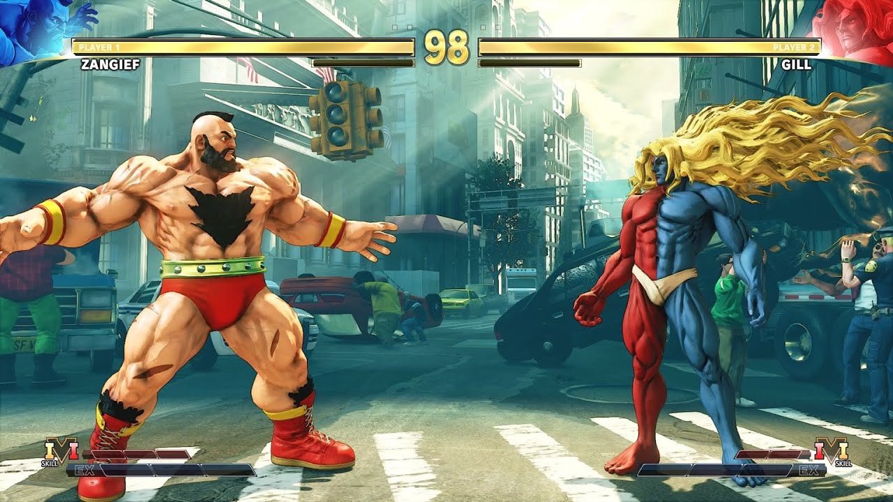 Zangief vs Gill (Hardest AI) - STREET FIGHTER V