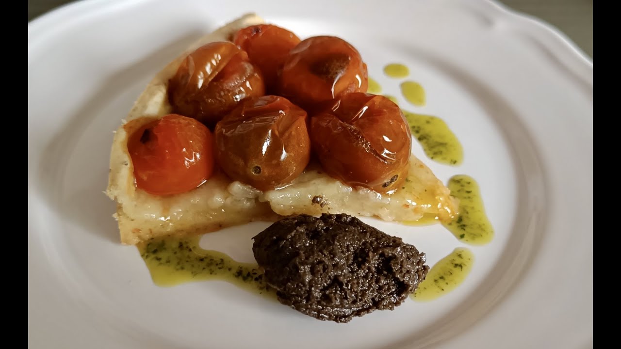 Tarta de tomates cherry