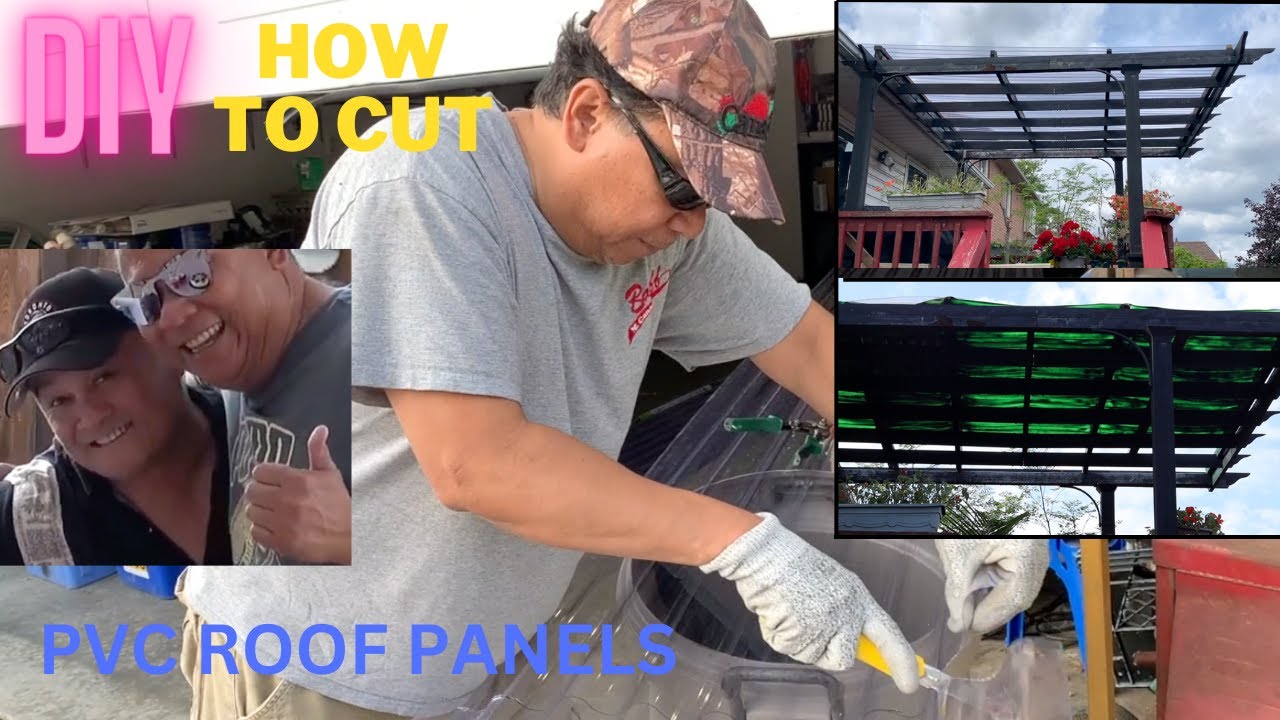 How to cut PVC Corrugated Roof Panels. DIY