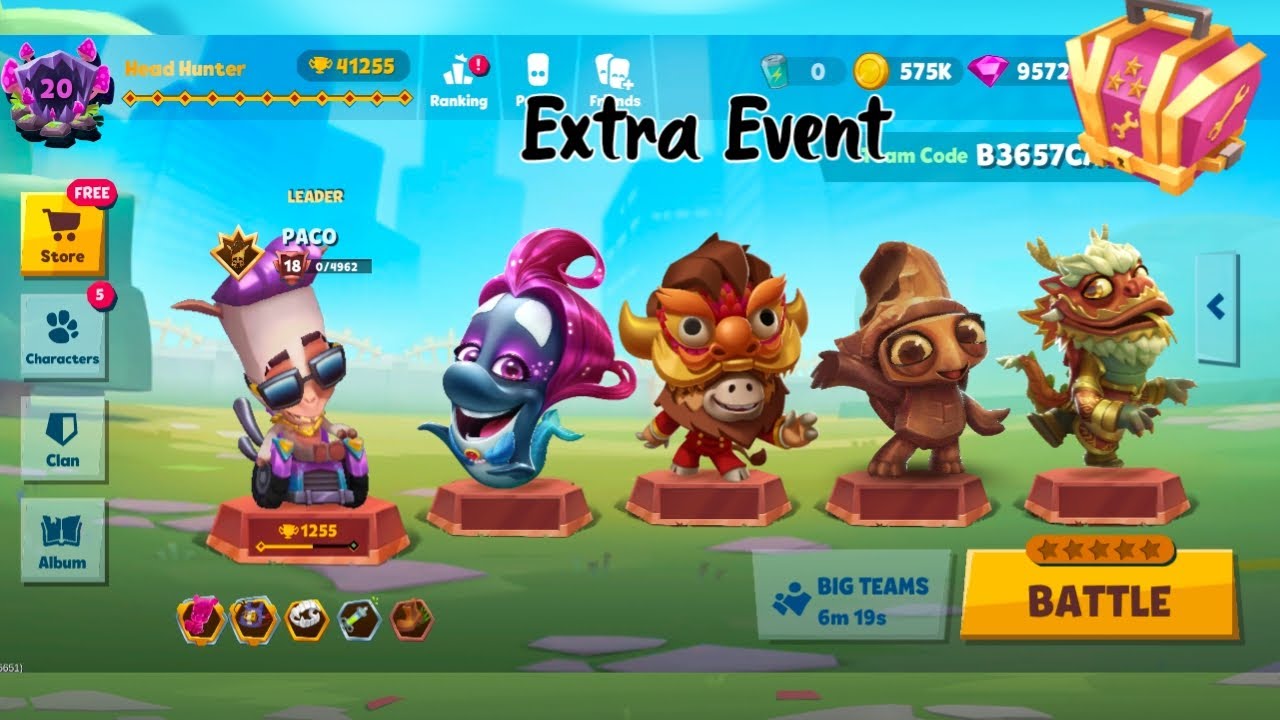Zooba Squad Full Duo Trio Paco Wanda Nico Shelly Extra Event Gameplay