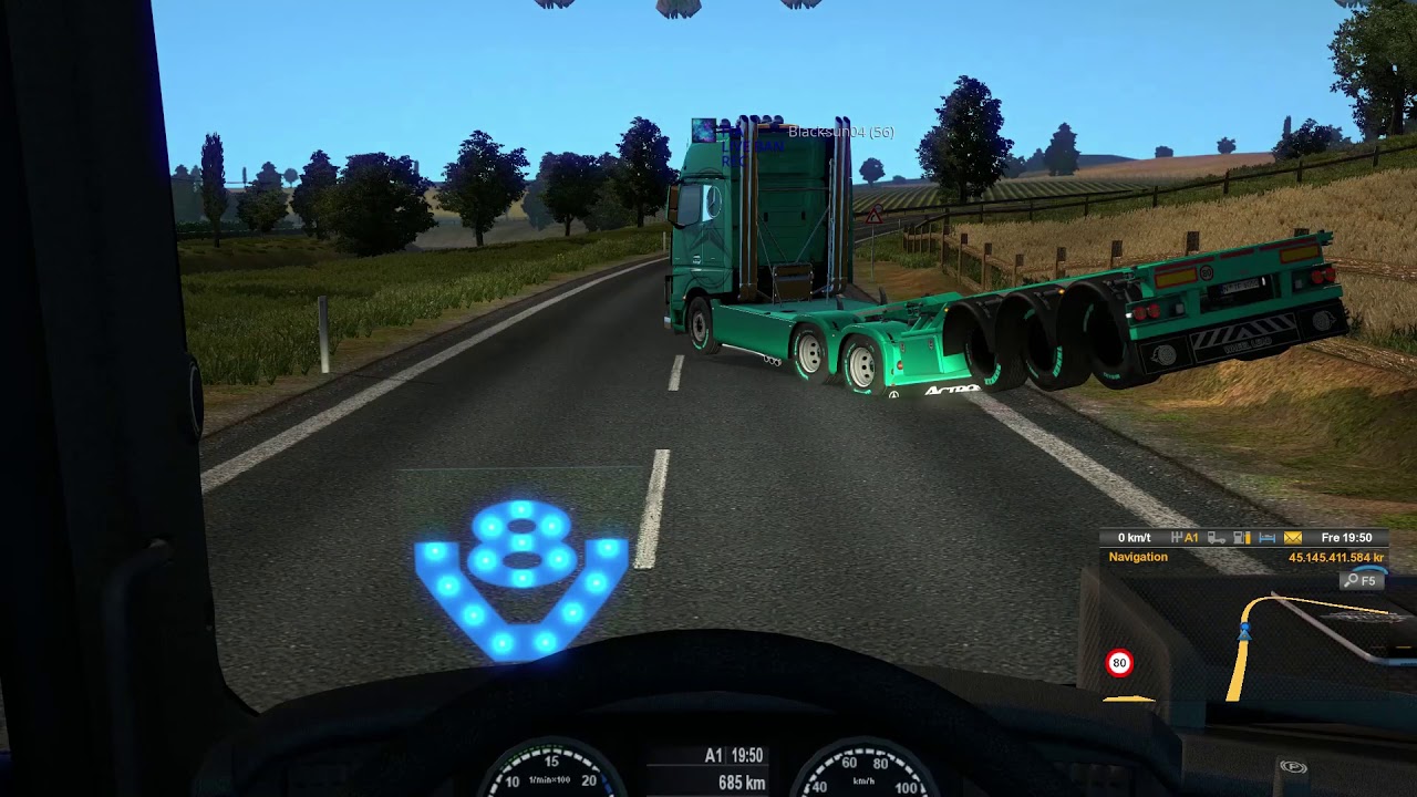 ETS2MP - Surviving C-D road without any ACCIDENTS!