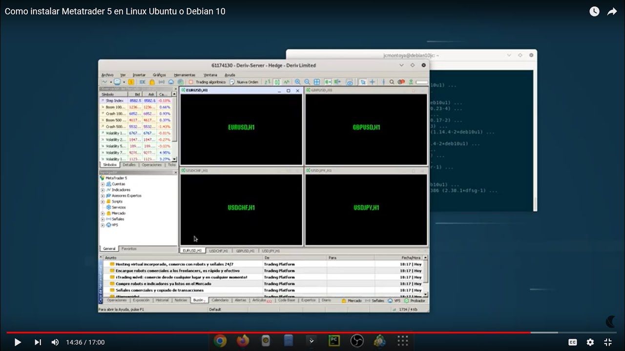 Como instalar Meta trader 5 en Linux Ubuntu o Debian 10