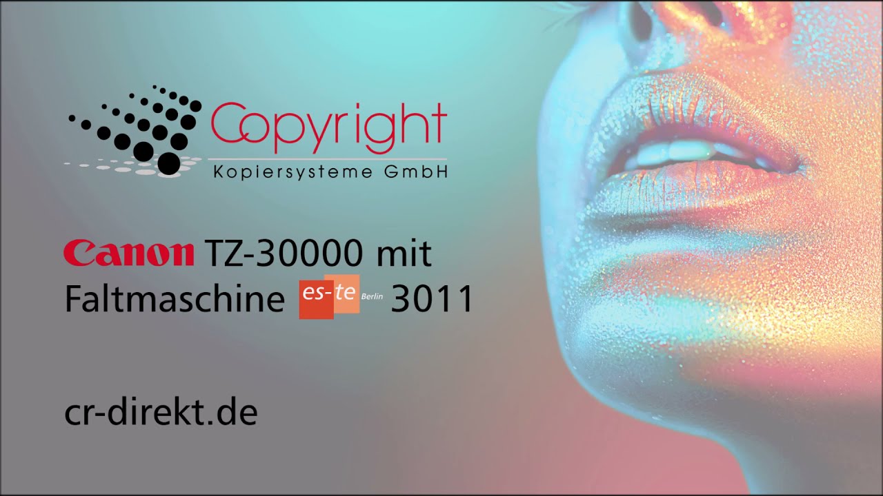 Canon iPF TZ 30000 mit Faltmaschine Estefold 3011