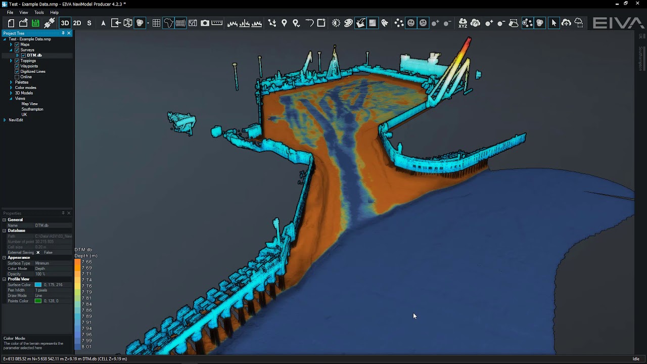 EIVA NaviSuite – NaviModel – Density Surface