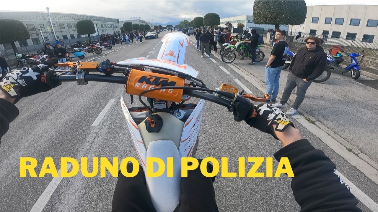 impennate in compagnia della polizia | raduno finito quasi male