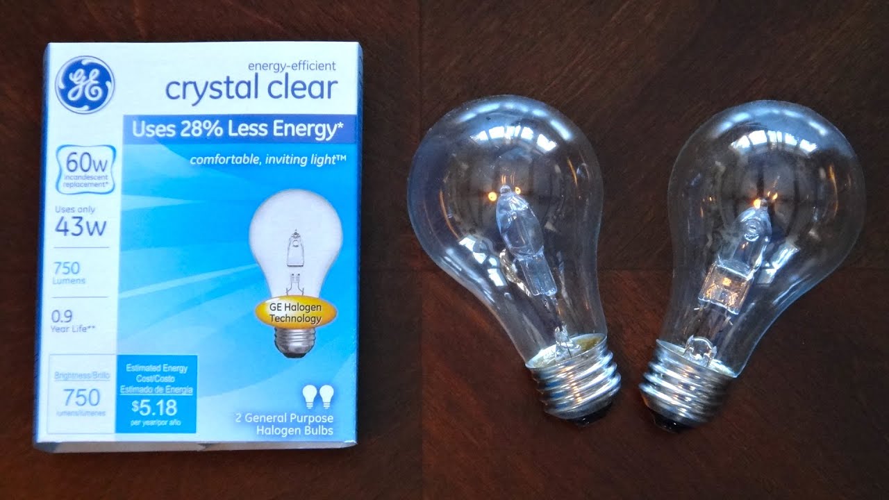 GE 43watt Clear Halogen Light Bulbs