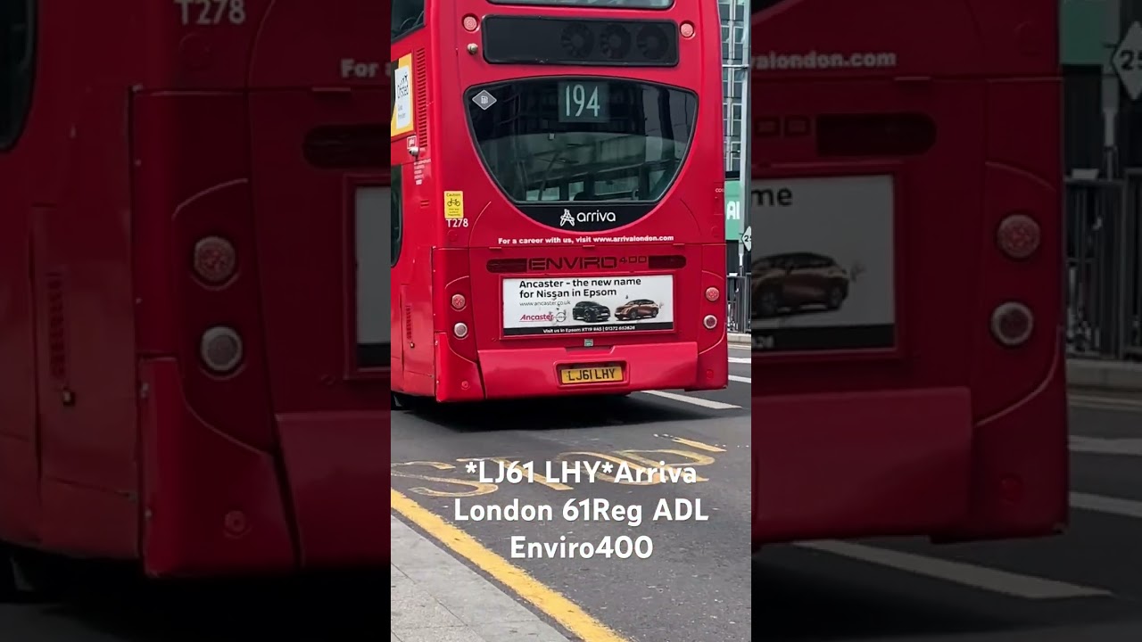 *LJ61 LHY*Arriva London 61Reg ADL Enviro400 #londonbus #fortheloveofbuses #londontransport