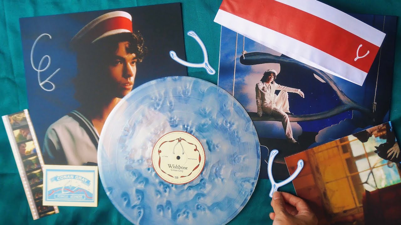 Conan Gray - Wishbone shooting star edition silver marbled vinyl EP.531