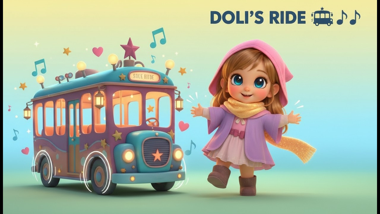 Doli’s Ride 🚍🎶 | The Wheels on the Bus Song for Kids