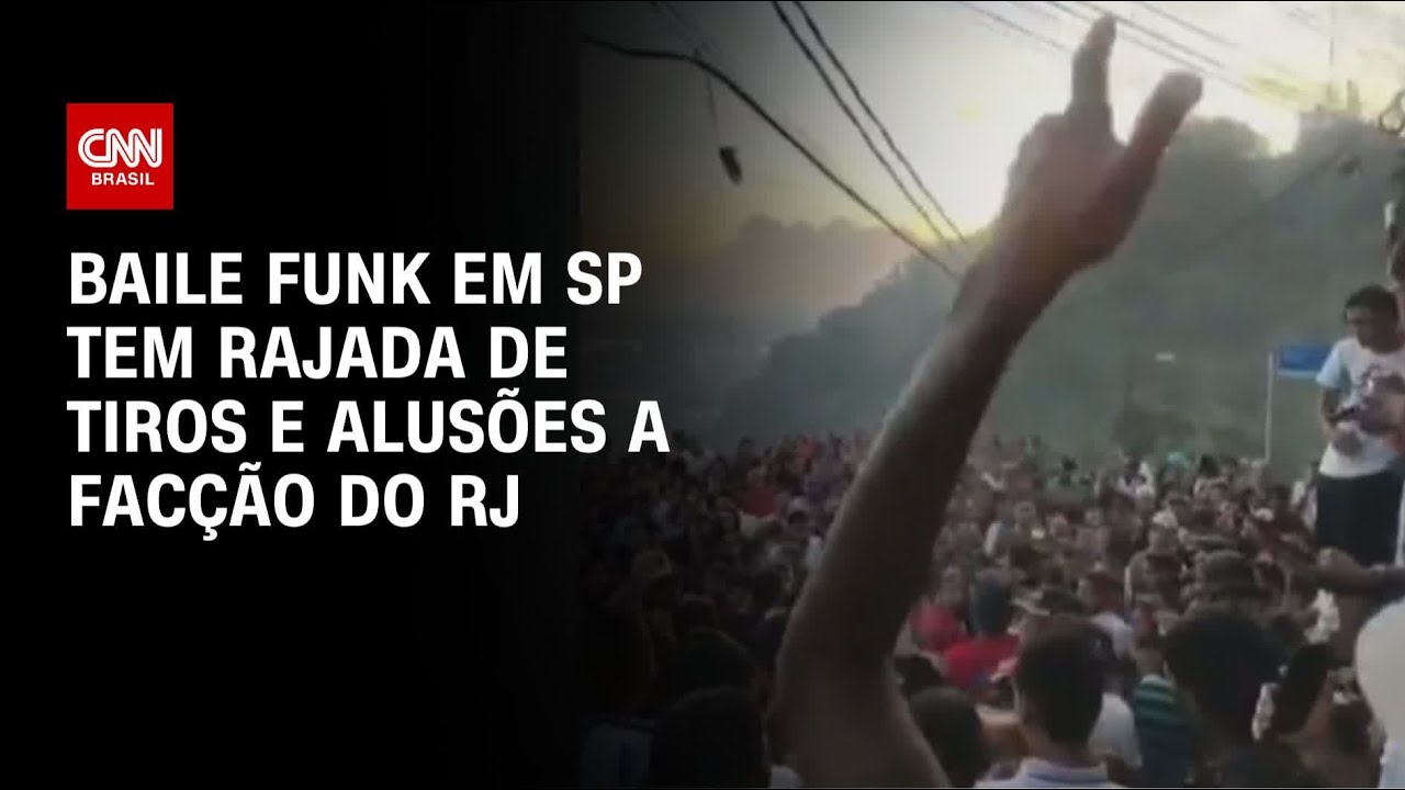 Baile funk de SP tem rajada de tiros e alus&otilde;es a fac&ccedil;&atilde;o carioca | CNN 360&ordm;