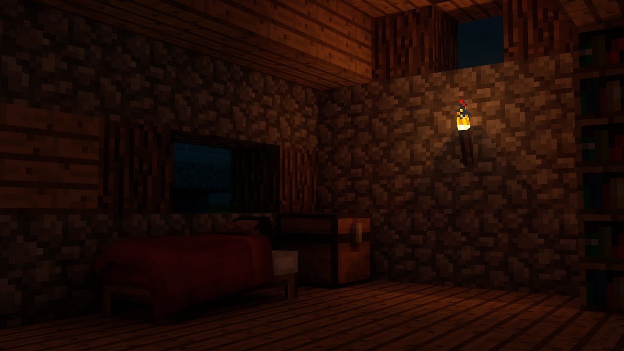 Time To Sleep ( Minecraft Music and Qiuet Gameplay)