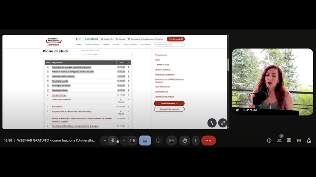 WEBINAR: COME FUNZIONA L'UNIVERSITA' ONLINE - 19 AGOSTO 2025