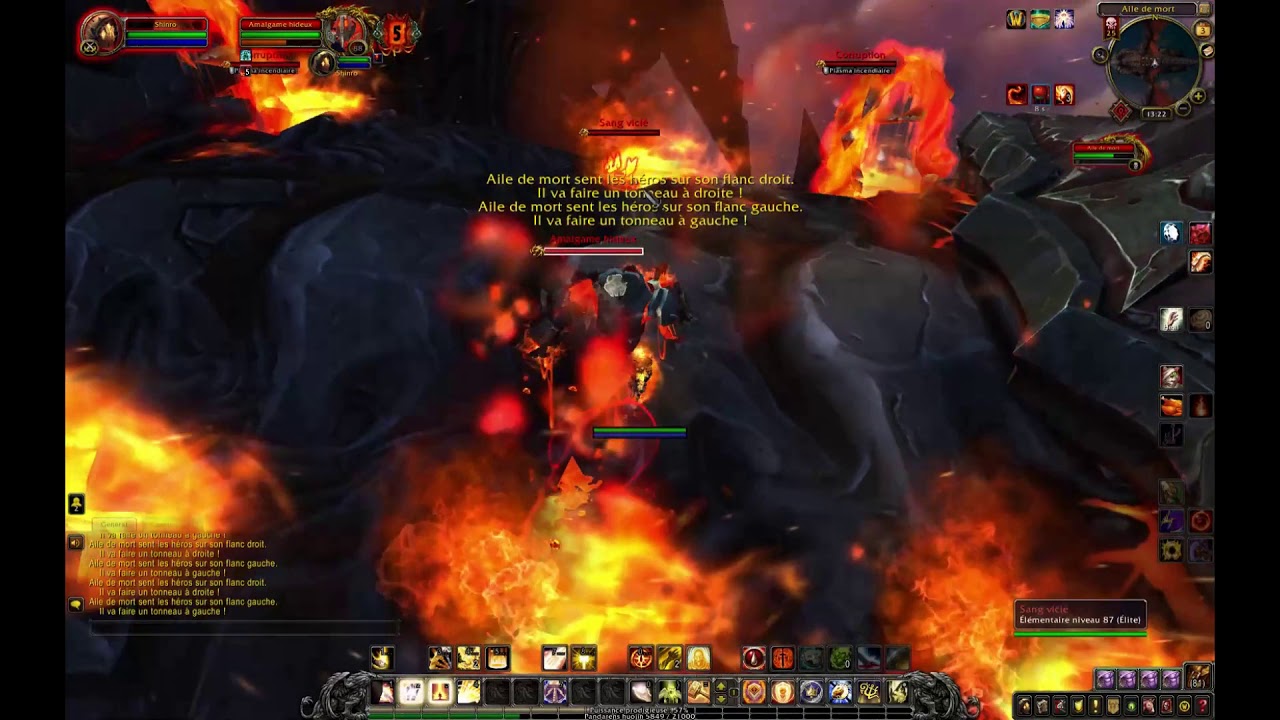 World of Warcraft - Boss - Echine d'Aile de Mort solo strat