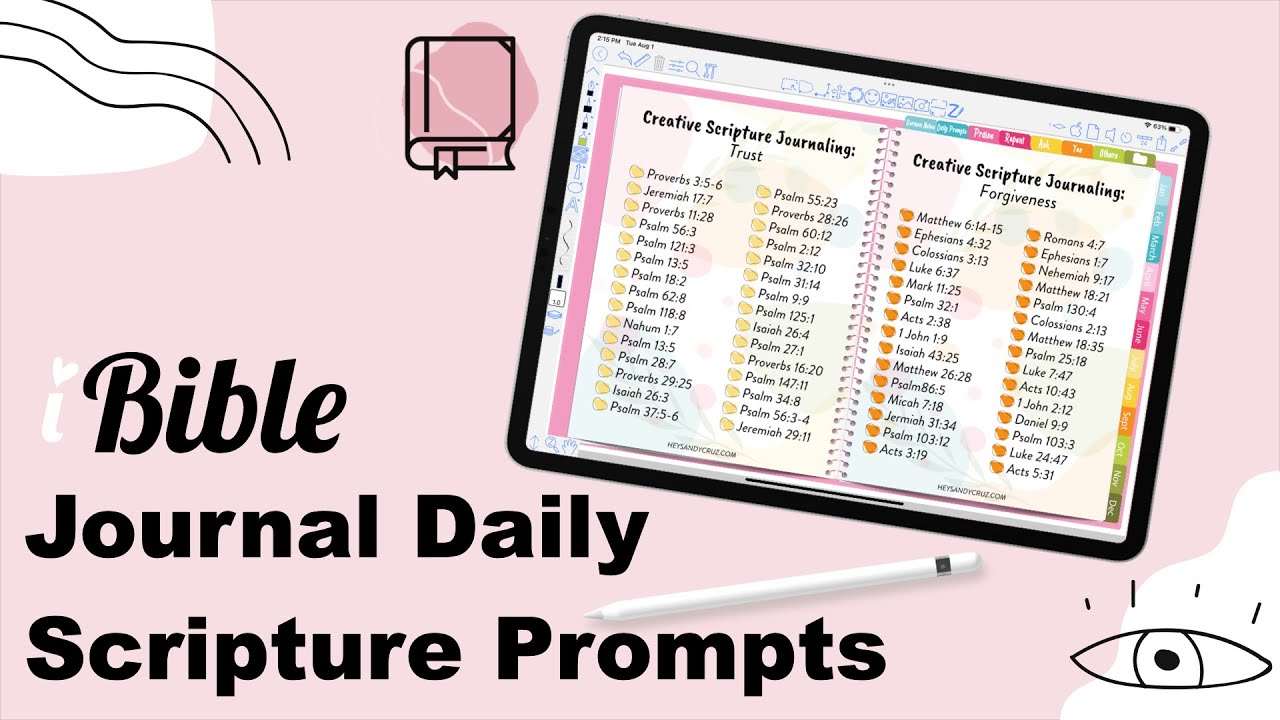 Daily Scripture Prompts | Faith Journal | Bible Journal Course Membership