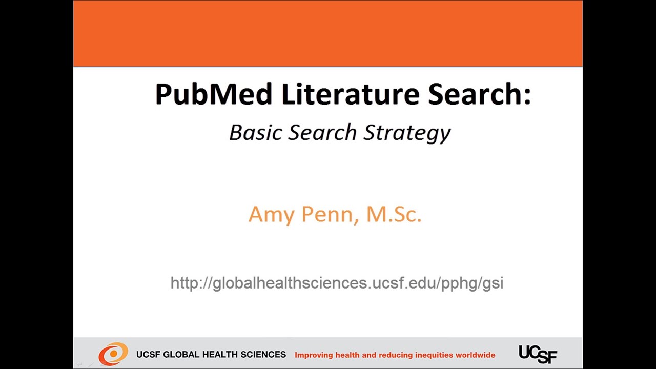 PubMed Literature Search - Basic Search Strategy