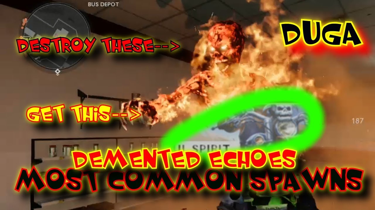 DUGA SEASON 4 DEMENTED ECHOES MOST COMMON SPAWNS ROUNDS 2-5 OUTBREAK COLD WAR ZOMBIES