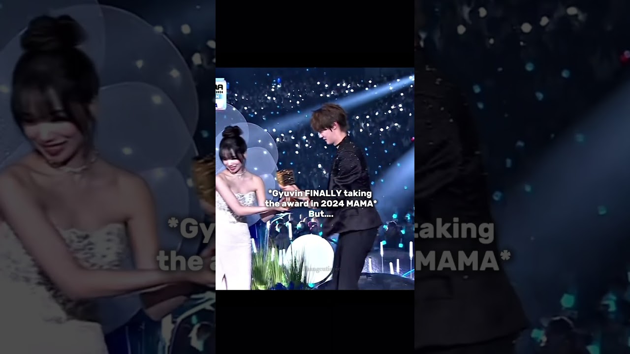 I think Binie forced him to take it this time😭#gyuvin#funny#mamaawards#mama#zerobaseone#hanbin#fry#