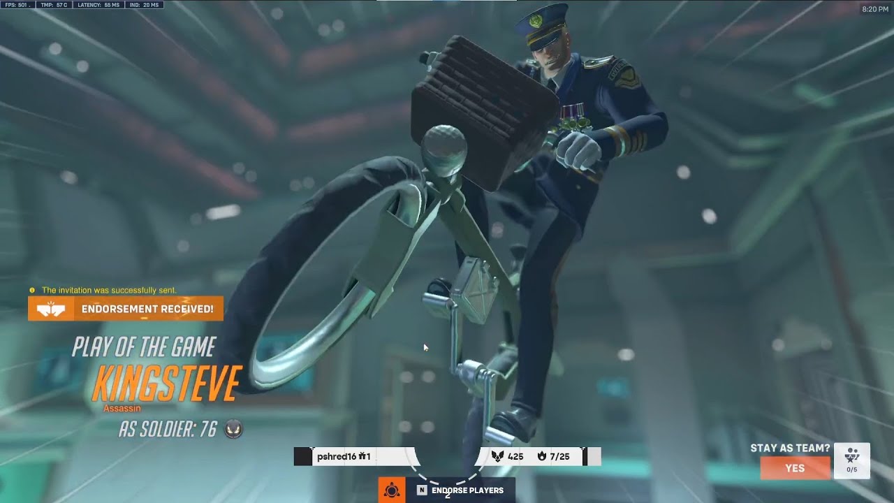 20 000 урона! Лучший момент матча! Гейл — лучший Солдат 76 в мире! Геймплей 8 сезона Overwatch 2