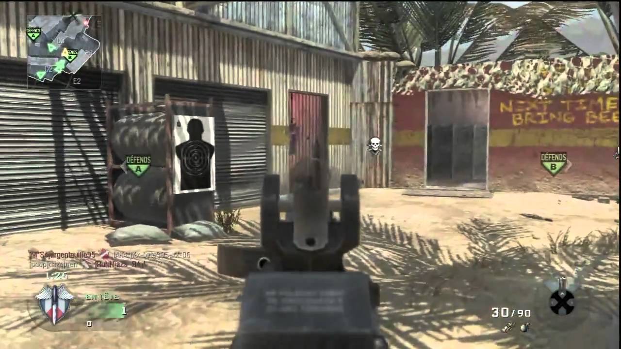 Mission Impossible réaliser un min de 100 frags sur une partie