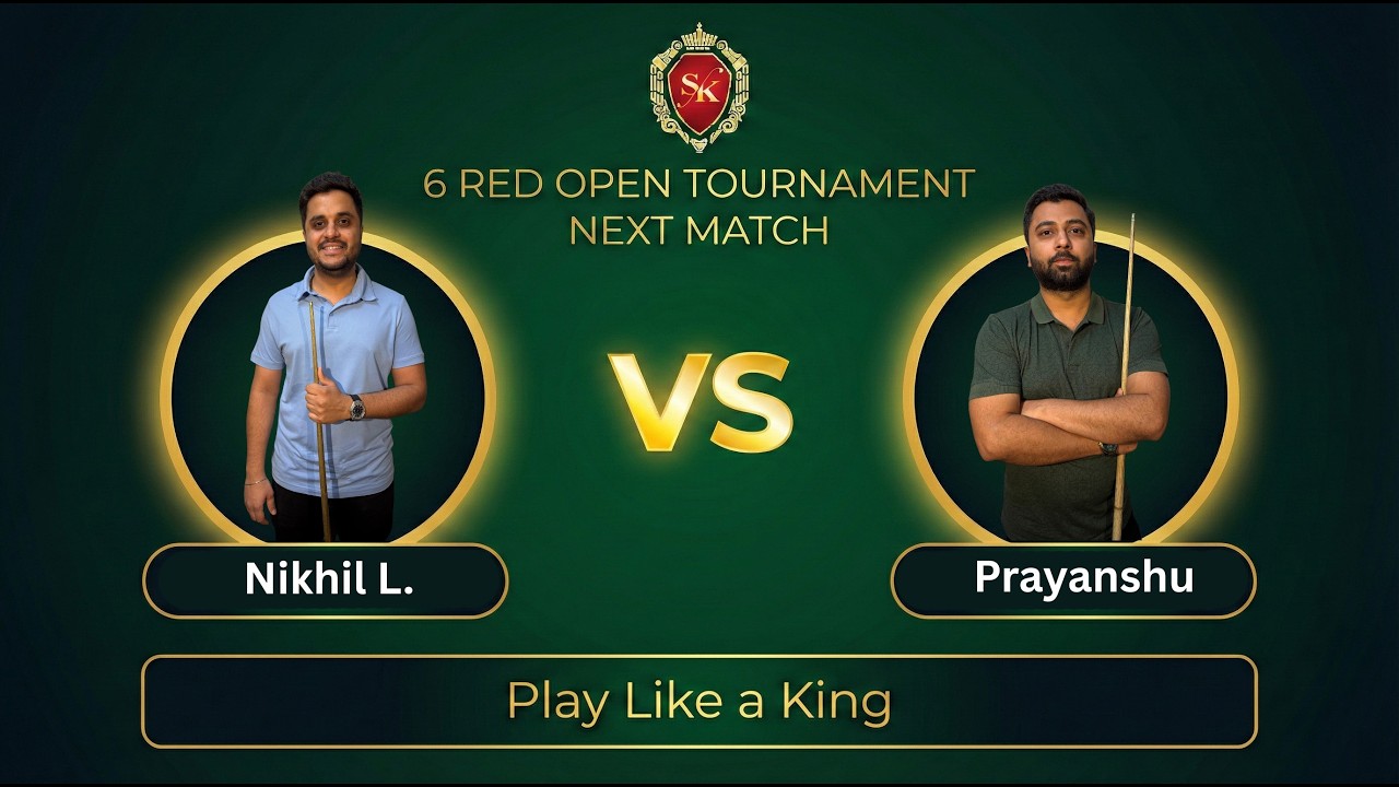 Snooker King 6 Ball Open Tournament | LIVE MATCH | DAY 2 TABLE 1 (6:00 PM Match)