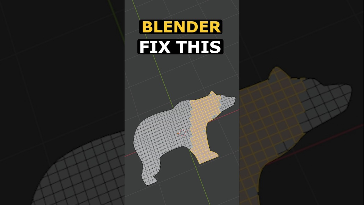 Blender | Quick Topology Hack - N-gon fix #blender #3d #cgi