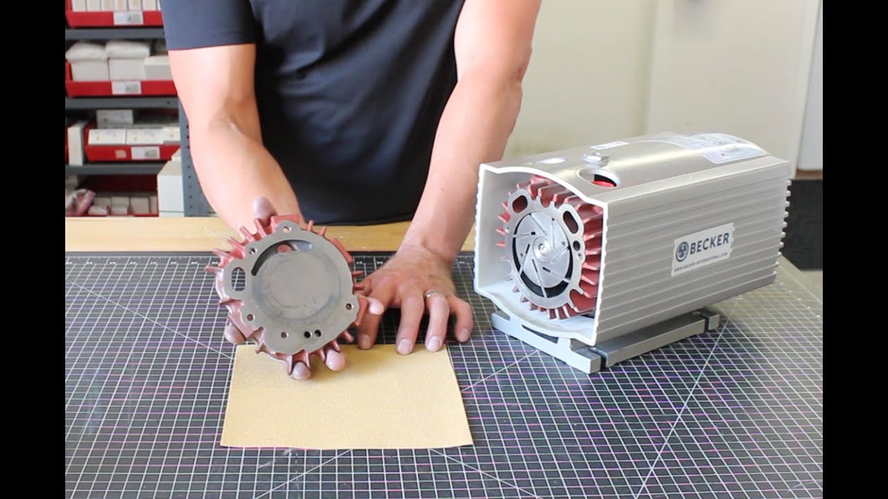 How-to clean the Becker Dry Vacuum Pump on your Formech machine