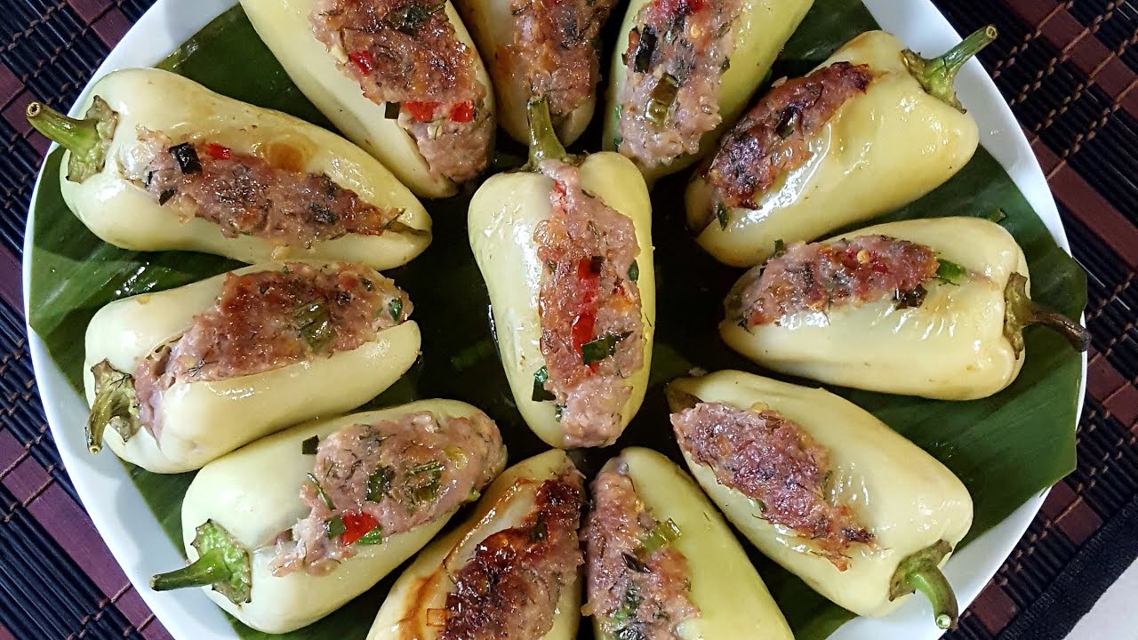 Oua Mak Phed | Stuffed Peppers  | Lao food