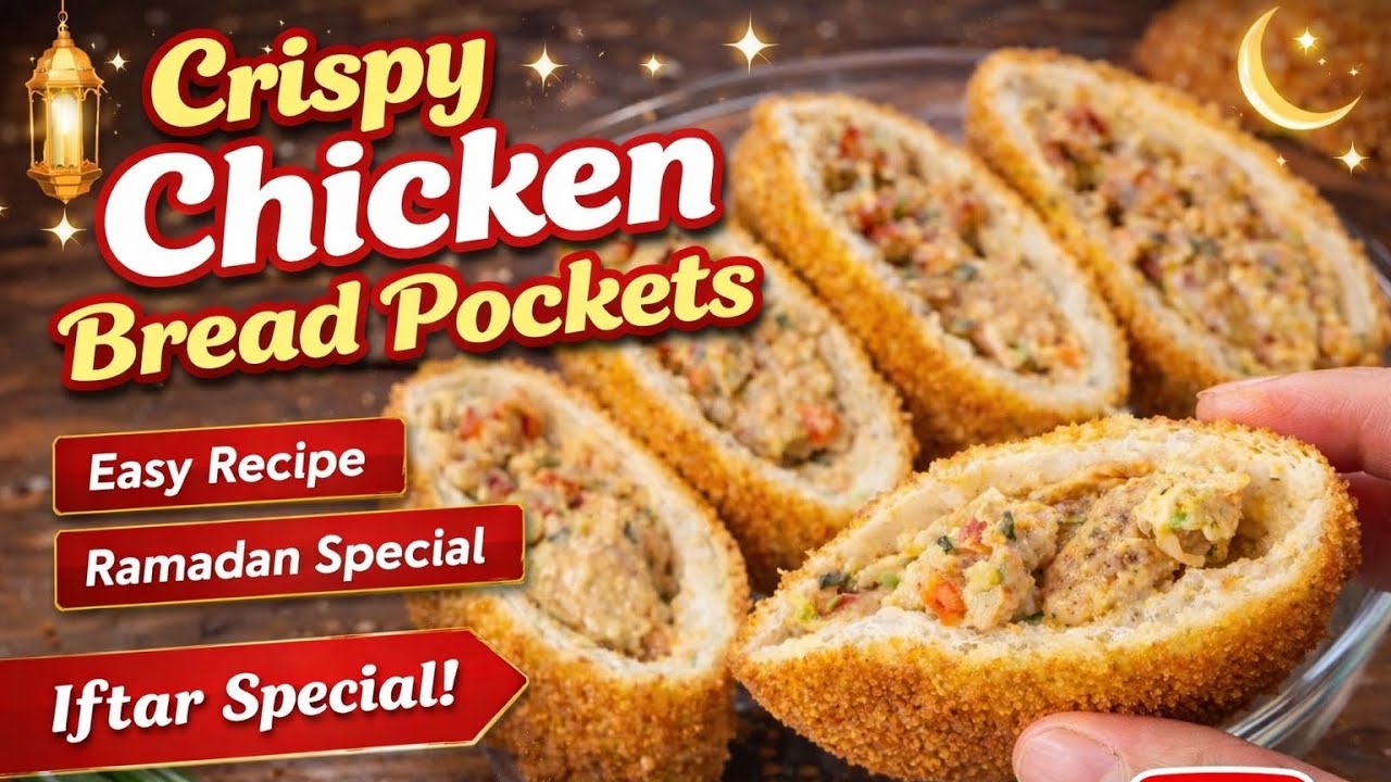 Crispy chicken bread pockets...iftar special 
