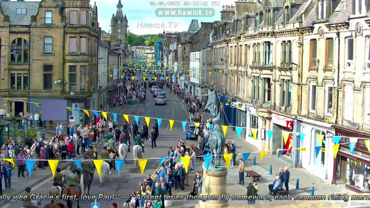 COMMON RIDING FRIDAY 2025 | HAWICK WEBCAM | REPLAY