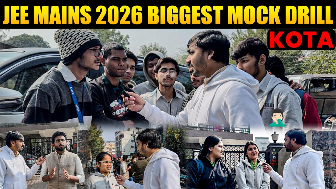 JEE Mains 2026 Biggest Mock Drill | Maths ने halat kharab kar di 🤦🏻‍♂️ | Reaction | #kota #allen