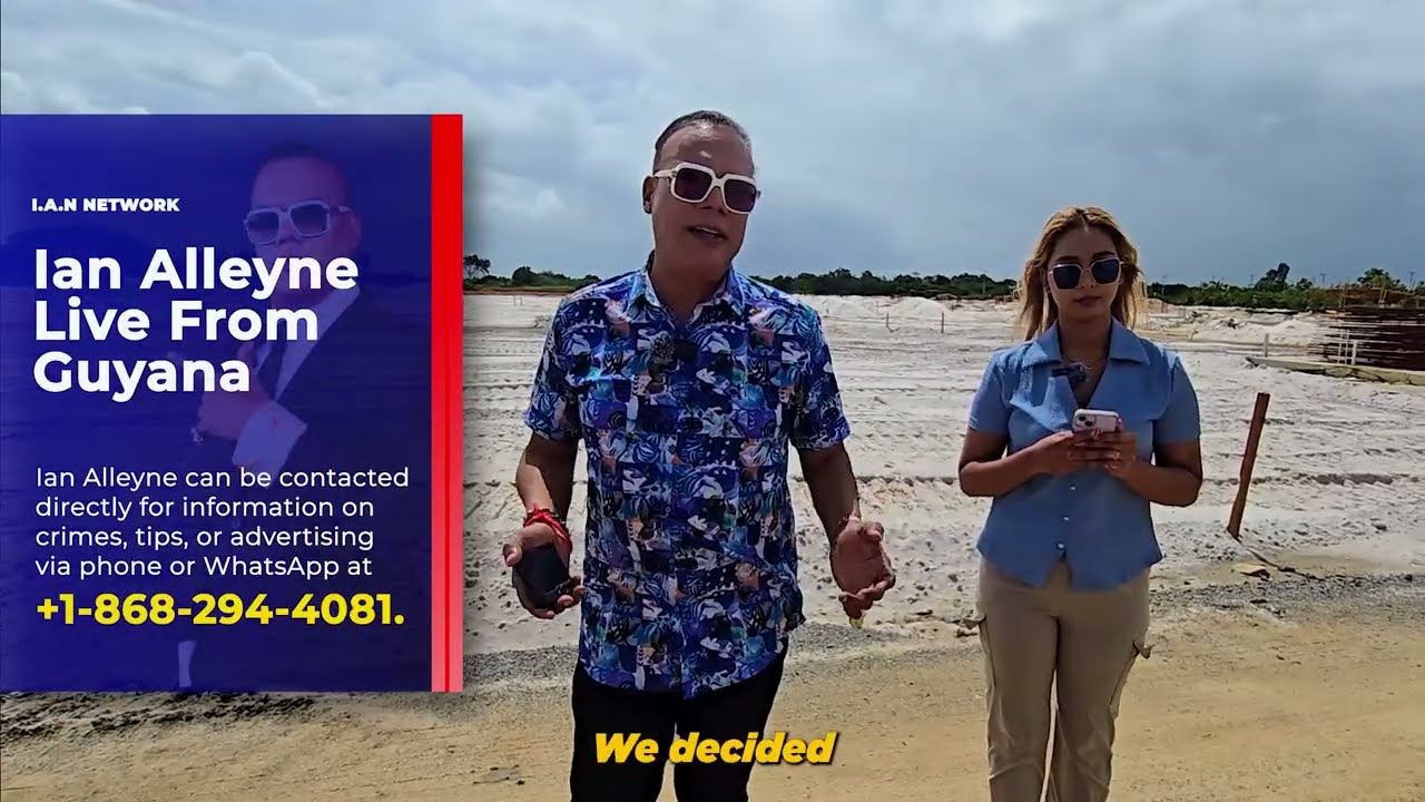 Ian Alleyne Visits TAJ Diamond, in Georgetown, Guyana