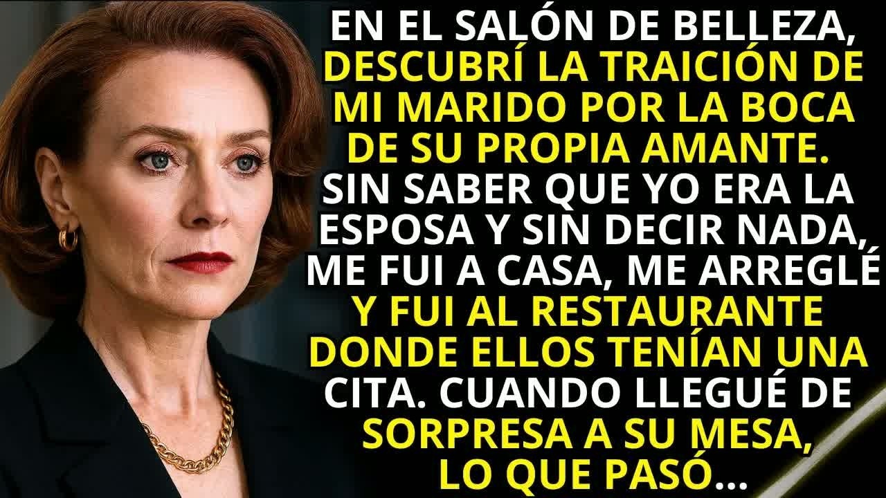 En el salón, escuché a la amante contar cosas sobre mi marido… sin saber que yo era la “esposa l