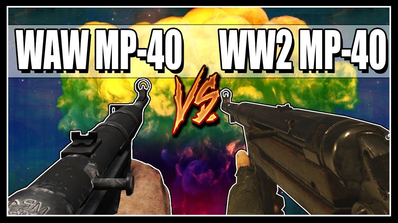 WAW MP-40 V.S WW2 MP-40 ON HIGH ROUNDS - COD ZOMBIES