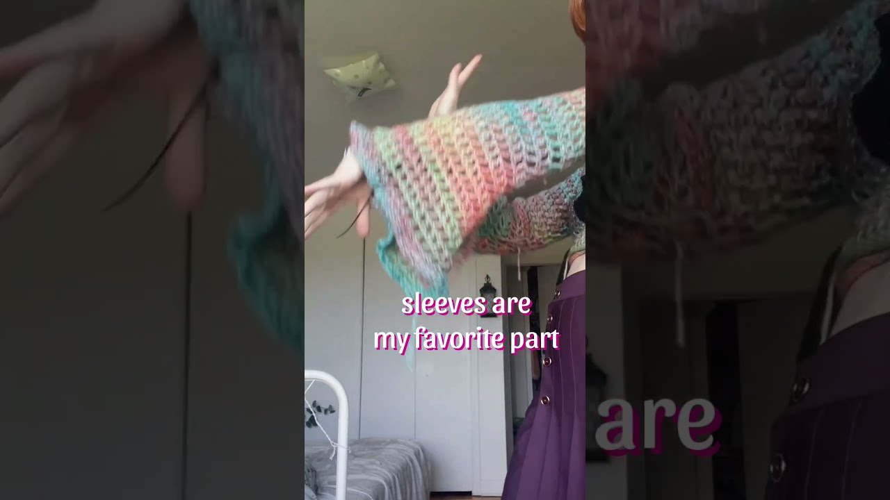 Crochet a fairy cardigan with me ♡  #crochetinspo