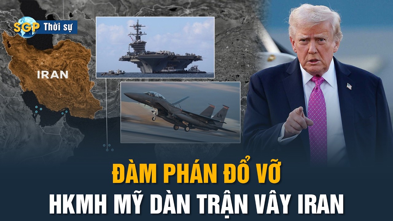 Mỹ dồn lực vào Trung Đông! Điều thêm HKMH dàn trận bao vây Iran, chờ lệnh tấn công