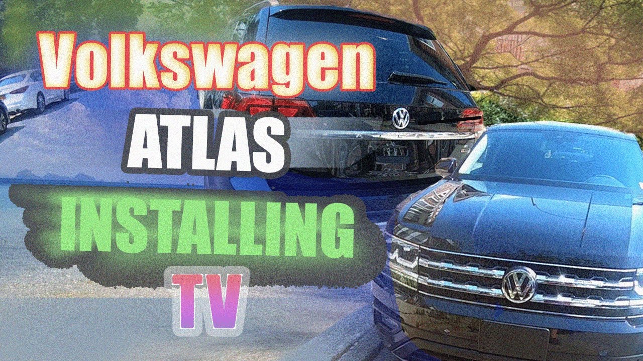 Volkswagen Atlas 2019: Install tv Boss Audio BV12 1MCH (установка телевизора тв на Фольцваген Атлас)