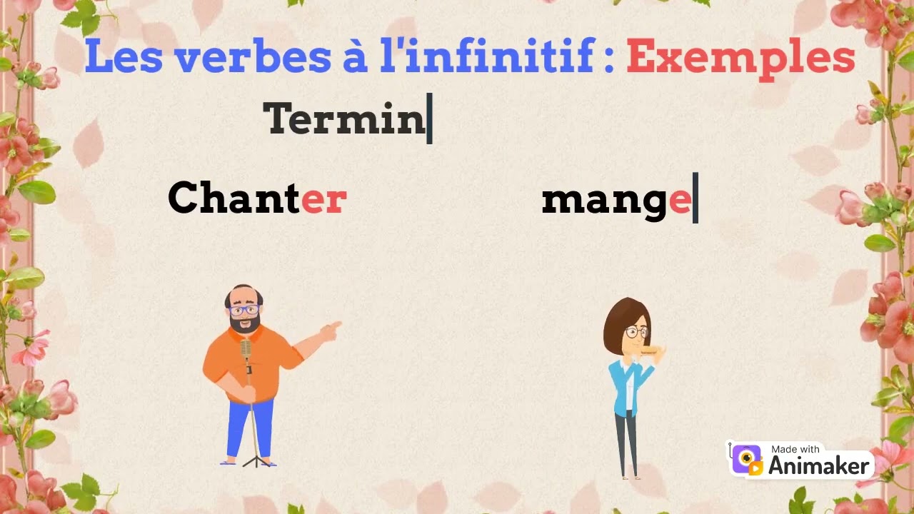 A1  Les verbes à l'infinitif  (7)