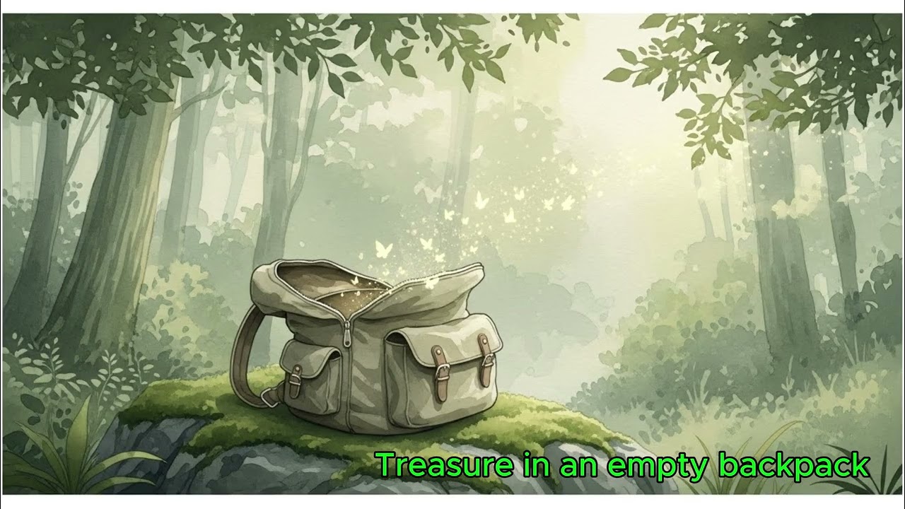 Treasure in an empty backpack